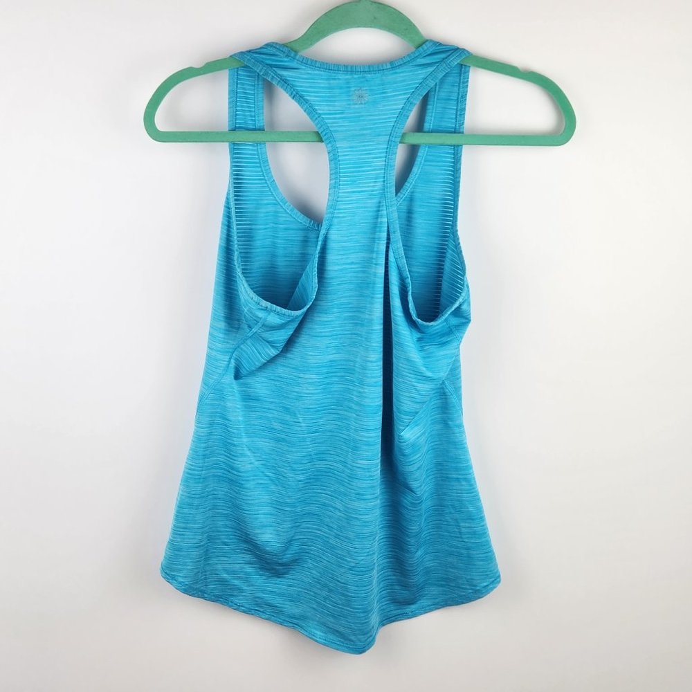 Athleta Blue Lightweight Mesh Athletic Racerback Tank Top sz S - Picture 2 of 6